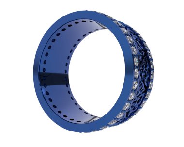 Beyaz arkaplanda izole edilmiş güzel halka. 