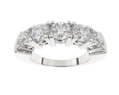 Beyaz arkaplanda izole edilmiş güzel halka. 