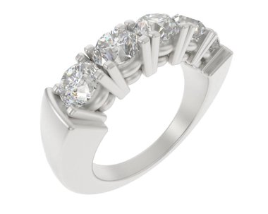 Beyaz arkaplanda izole edilmiş güzel halka. 