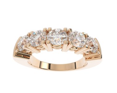 Beyaz arkaplanda izole edilmiş güzel halka. 