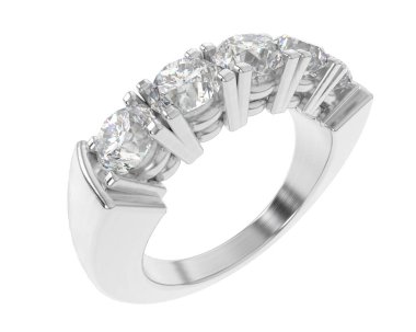 Beyaz arkaplanda izole edilmiş güzel halka. 