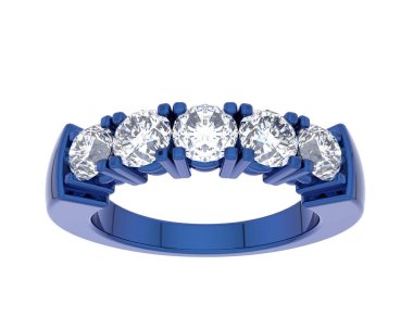 Beyaz arkaplanda izole edilmiş güzel halka. 