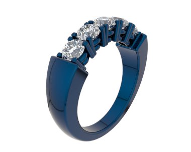 Beyaz arkaplanda izole edilmiş güzel halka. 