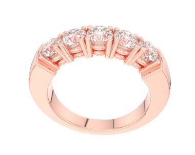 Beyaz arkaplanda izole edilmiş güzel halka. 