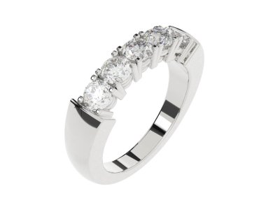 Beyaz arkaplanda izole edilmiş güzel halka. 