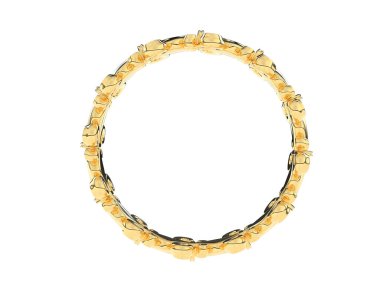 Beyaz arkaplanda izole edilmiş güzel halka. 