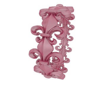 Beyaz arkaplanda izole edilmiş güzel halka. 