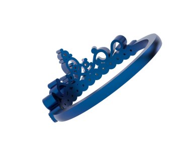 Beyaz arka planda izole edilmiş değerli taşları olan yüzük.. 