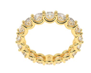 Beyaz arka planda izole edilmiş değerli taşları olan yüzük.. 