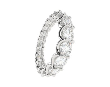 Beyaz arka planda izole edilmiş değerli taşları olan yüzük.. 