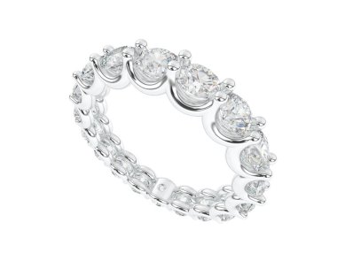 Beyaz arka planda izole edilmiş değerli taşları olan yüzük.. 