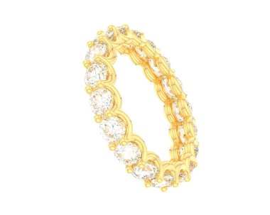 Beyaz arka planda izole edilmiş değerli taşları olan yüzük.. 