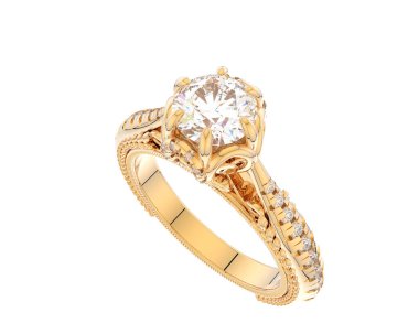 Beyaz arkaplanda izole edilmiş güzel halka. 