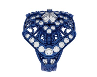 Beyaz arkaplanda izole edilmiş güzel halka. 