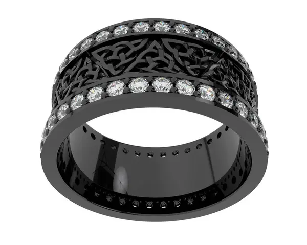 Beyaz arkaplanda izole edilmiş güzel halka. 