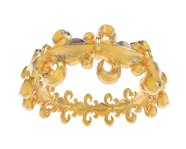 Beyaz arkaplanda izole edilmiş güzel halka. 