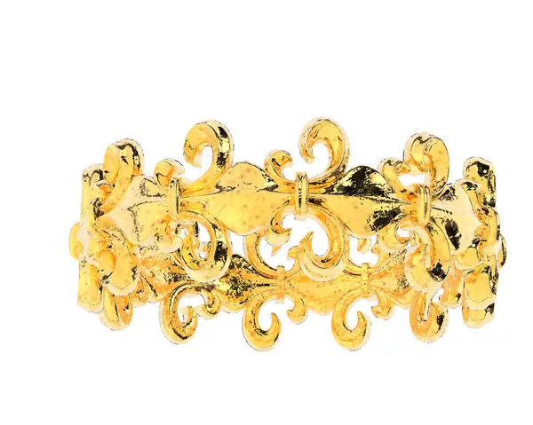 Beyaz arkaplanda izole edilmiş güzel halka. 