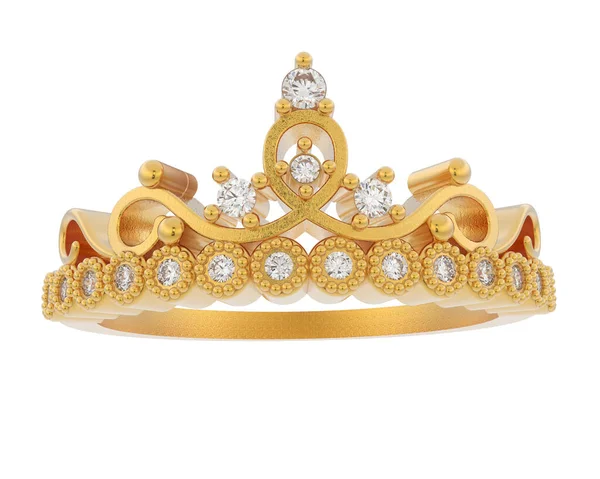 Beyaz arka planda izole edilmiş değerli taşları olan yüzük.. 