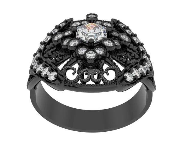 Beyaz arkaplanda izole edilmiş güzel halka. 