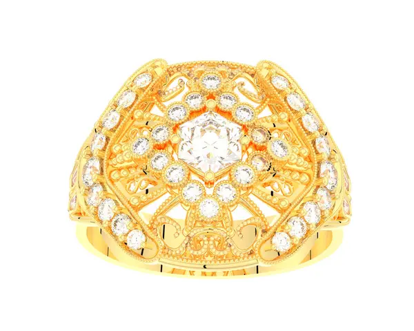 Beyaz arkaplanda izole edilmiş güzel halka. 