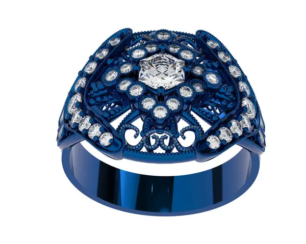 Beyaz arkaplanda izole edilmiş güzel halka. 