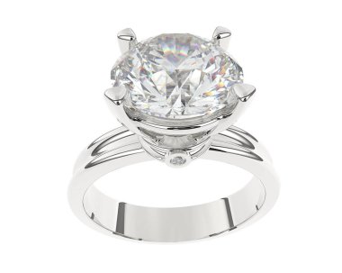 Güzel nişan yüzüğü arka planda izole edildi. 