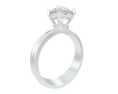 Güzel nişan yüzüğü arka planda izole edildi. 