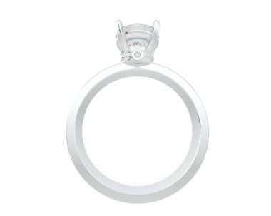 Güzel nişan yüzüğü arka planda izole edildi. 