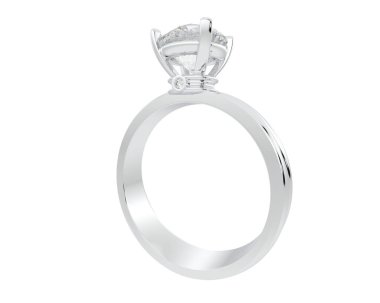 Güzel nişan yüzüğü arka planda izole edildi. 