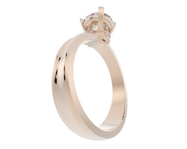 Güzel nişan yüzüğü arka planda izole edildi. 