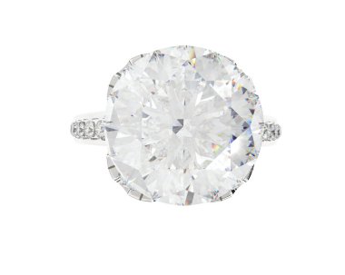 Güzel nişan yüzüğü arka planda izole edildi. 