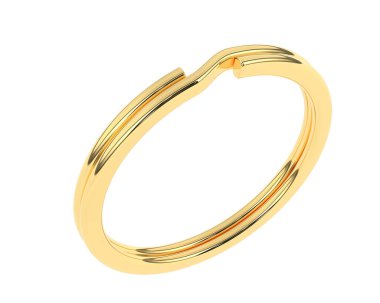 anahtar halka tasarımı beyaz arkaplanda izole edildi 