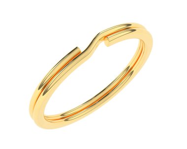 anahtar halka tasarımı beyaz arkaplanda izole edildi 