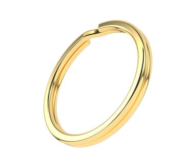 anahtar halka tasarımı beyaz arkaplanda izole edildi 