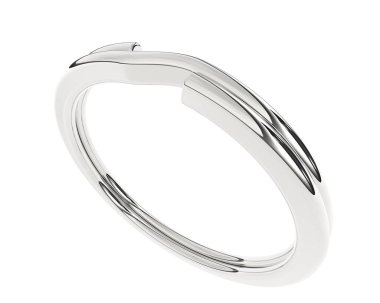 anahtar halka tasarımı beyaz arkaplanda izole edildi 