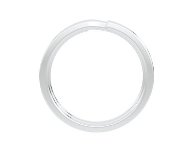 anahtar halka tasarımı beyaz arkaplanda izole edildi 