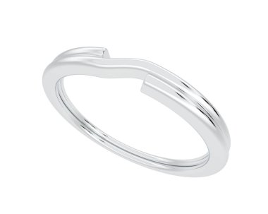 anahtar halka tasarımı beyaz arkaplanda izole edildi 