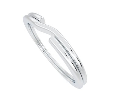 anahtar halka tasarımı beyaz arkaplanda izole edildi 