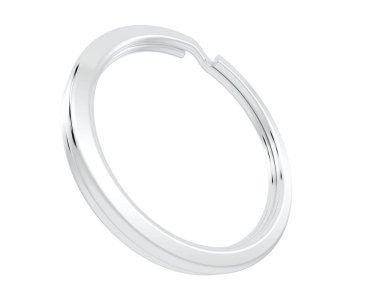 anahtar halka tasarımı beyaz arkaplanda izole edildi 