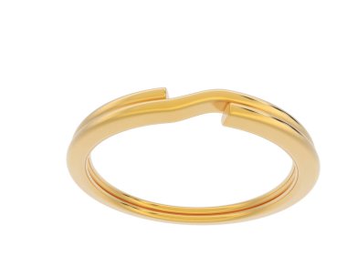 anahtar halka tasarımı beyaz arkaplanda izole edildi 