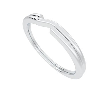 anahtar halka tasarımı beyaz arkaplanda izole edildi 