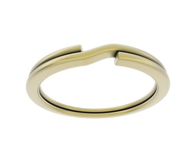 anahtar halka tasarımı beyaz arkaplanda izole edildi 