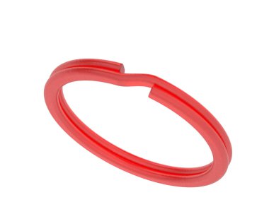 anahtar halka tasarımı beyaz arkaplanda izole edildi 