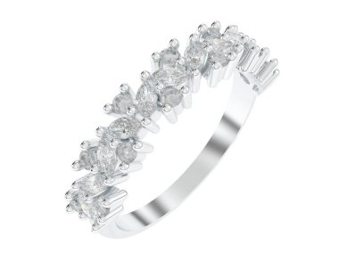 Güzel nişan yüzüğü arka planda izole edildi. 