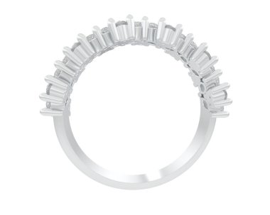 Güzel nişan yüzüğü arka planda izole edildi. 