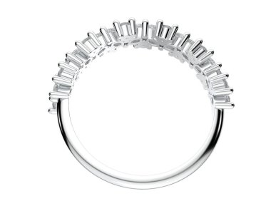 Güzel nişan yüzüğü arka planda izole edildi. 