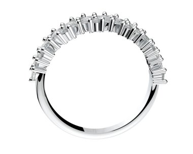 Güzel nişan yüzüğü arka planda izole edildi. 