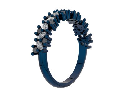 Güzel nişan yüzüğü arka planda izole edildi. 