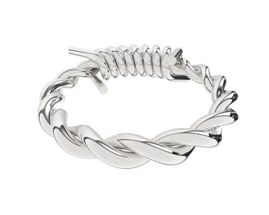 Güzel nişan yüzüğü arka planda izole edildi. 