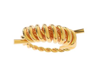 Güzel nişan yüzüğü arka planda izole edildi. 